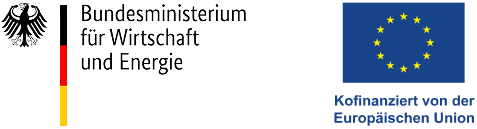 Gefördert durch das Bundesministerium für Wirtschaft und Energie und kofinanziert von der Europäischen Union